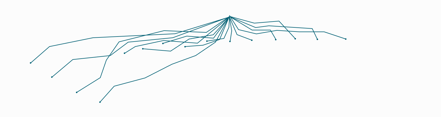 Segunda proposta de ramificações com formas geométricas